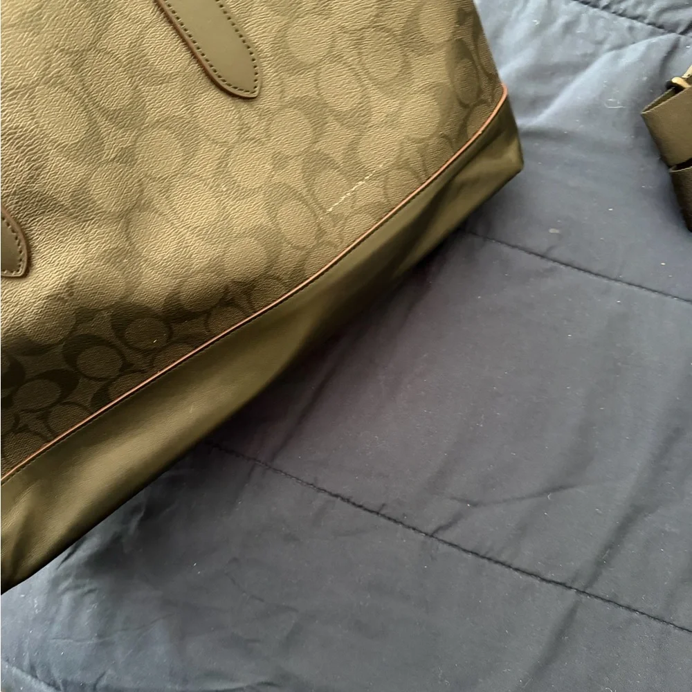 Coach Black Signature Canvas & Leather Brief Bag - Picture 6 of 7